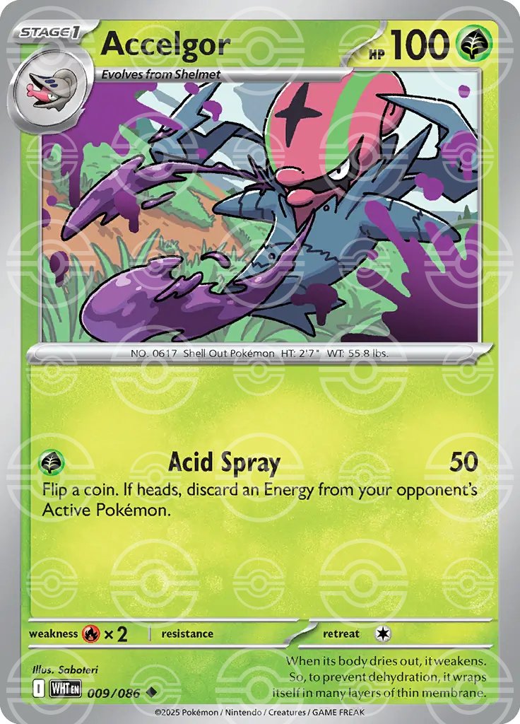 Accelgor (Poke Ball Pattern) (009/086) (SV: White Flare) (Holofoil)
