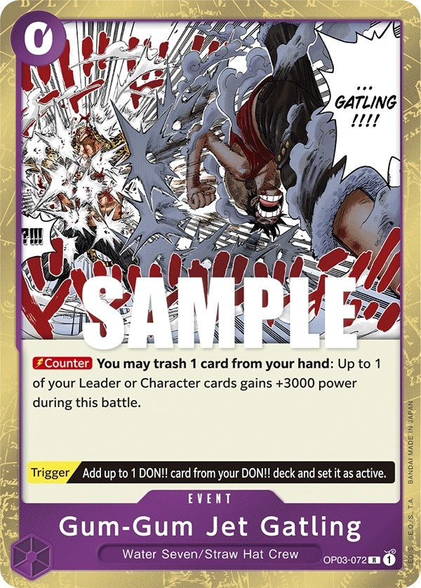 Gum-Gum Jet Gatling (OP03-072) (Pillars of Strength) (Foil)