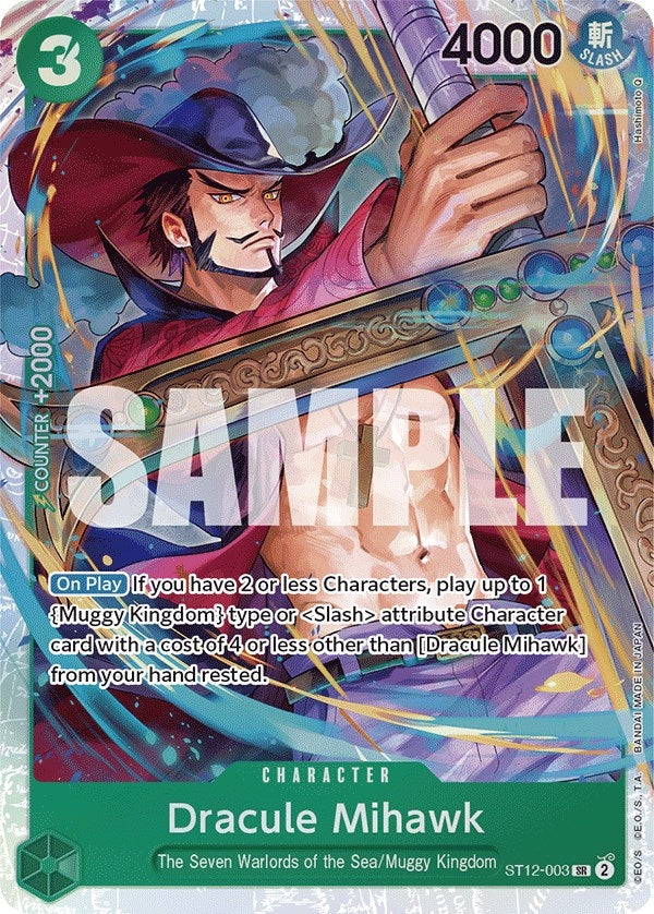 Dracule Mihawk (ST12-003) (Starter Deck 12: Zoro and Sanji) (Foil)