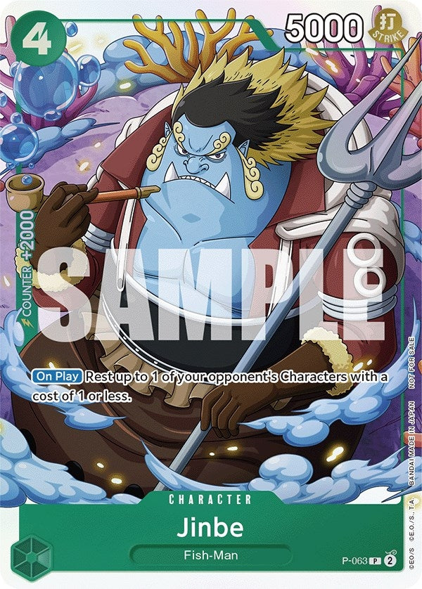 Jinbe (Event Pack Vol. 4) (P-063) (One Piece Promotion Cards) (Foil)