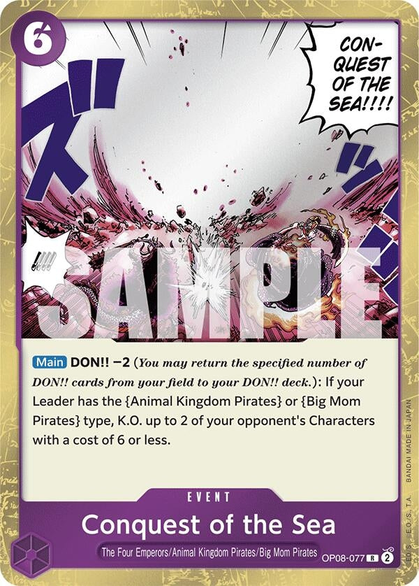 Conquest of the Sea (OP08-077) (Two Legends) (Foil)