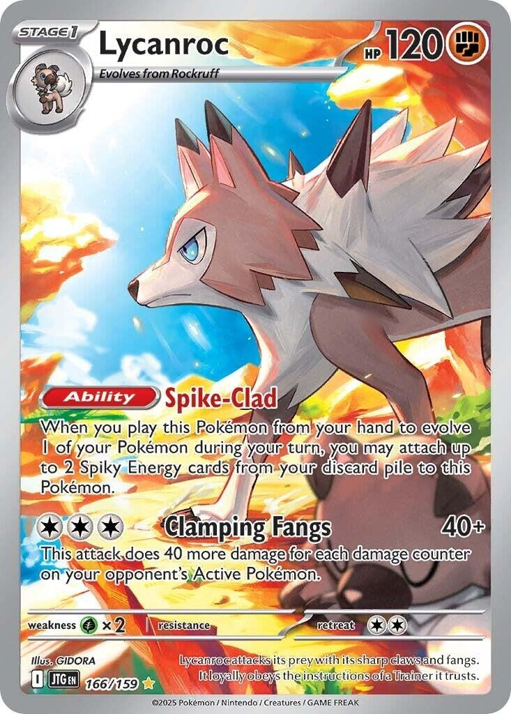 Lycanroc (166/159) (SV09: Journey Together) (Holofoil)