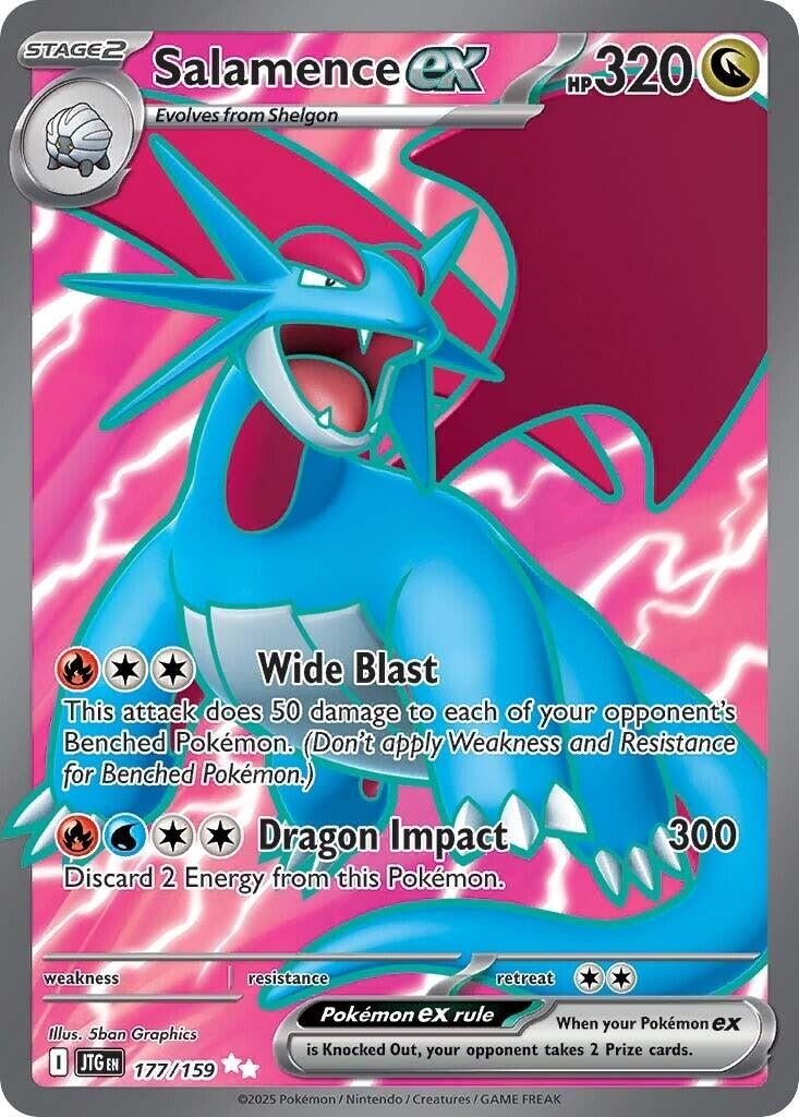 Salamence ex (177/159) (SV09: Journey Together) (Holofoil)