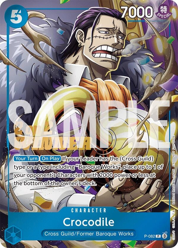 Crocodile (Store 2-on-2 Battle 2025 Winner) (P-082) (One Piece Promotion Cards) (Foil)
