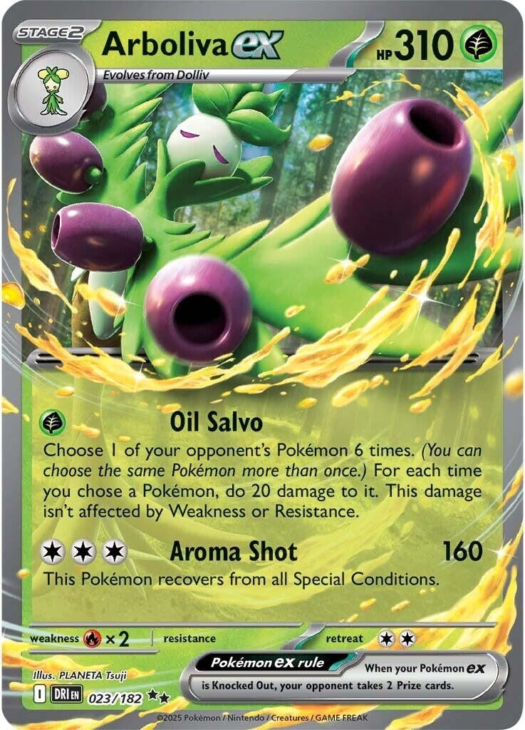 Arboliva ex (023/182) (SV10: Destined Rivals) (Holofoil)