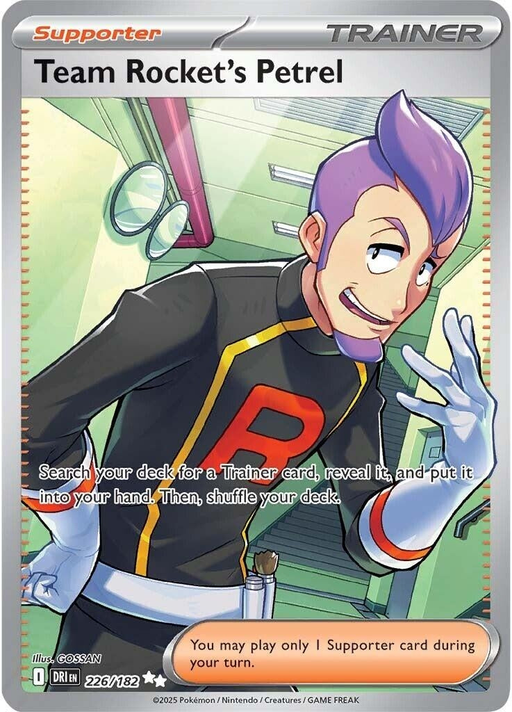 Team Rocket's Petrel (226/182) (SV10: Destined Rivals) (Holofoil)