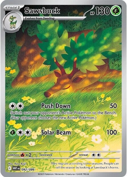 Sawsbuck (092/086) (SV: White Flare) (Holofoil)