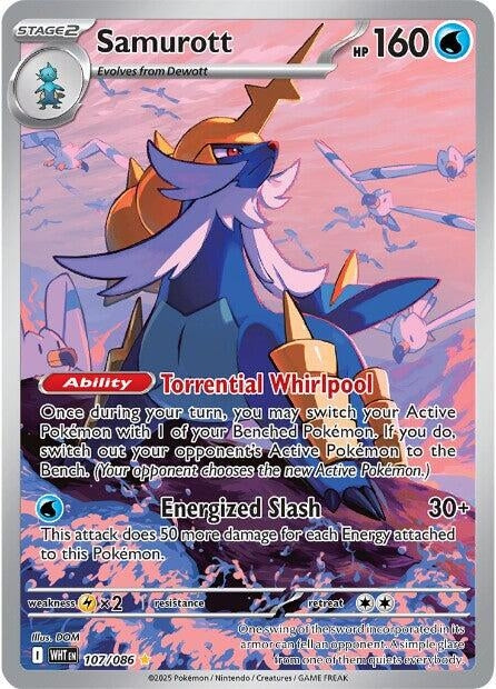 Samurott (107/086) (SV: White Flare) (Holofoil)