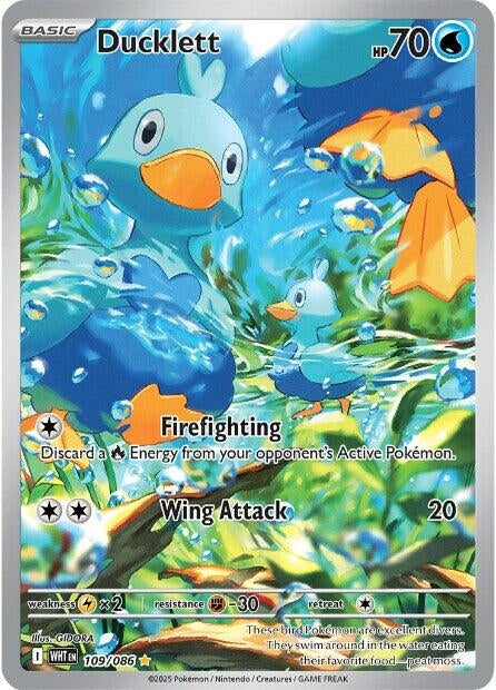 Ducklett (109/086) (SV: White Flare) (Holofoil)