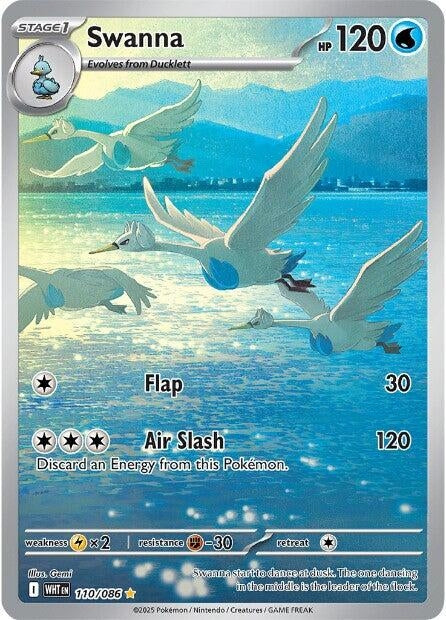 Swanna (110/086) (SV: White Flare) (Holofoil)