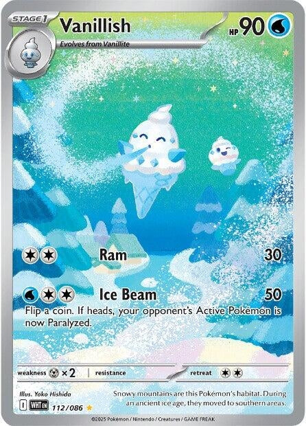 Vanillish (112/086) (SV: White Flare) (Holofoil)