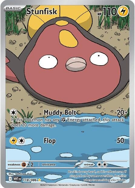 Stunfisk (118/086) (SV: White Flare) (Holofoil)