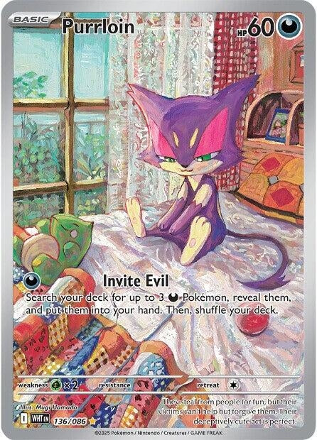 Purrloin (136/086) (SV: White Flare) (Holofoil)