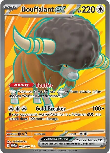 Bouffalant ex (162/086) (SV: White Flare) (Holofoil)