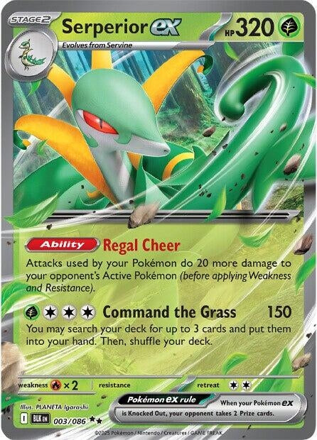 Serperior ex (003/086) (SV: Black Bolt) (Holofoil)
