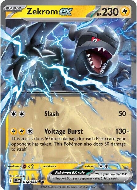 Zekrom ex (034/086) (SV: Black Bolt) (Holofoil)