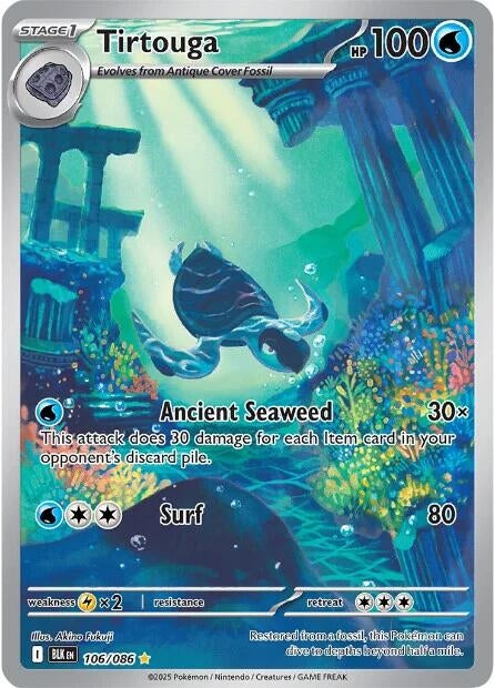 Tirtouga (106/086) (SV: Black Bolt) (Holofoil)