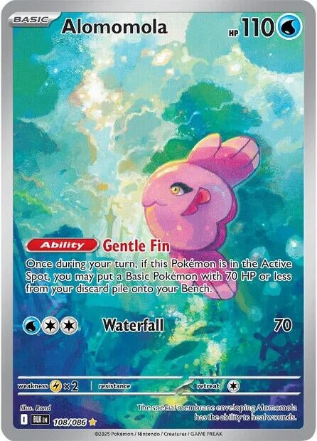 Alomomola (108/086) (SV: Black Bolt) (Holofoil)