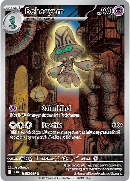 Beheeyem (121/086) (SV: Black Bolt) (Holofoil)