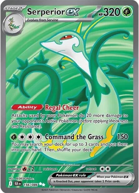 Serperior ex (156/086) (SV: Black Bolt) (Holofoil)