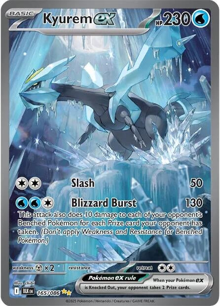 Kyurem ex (165/086) (SV: Black Bolt) (Holofoil)