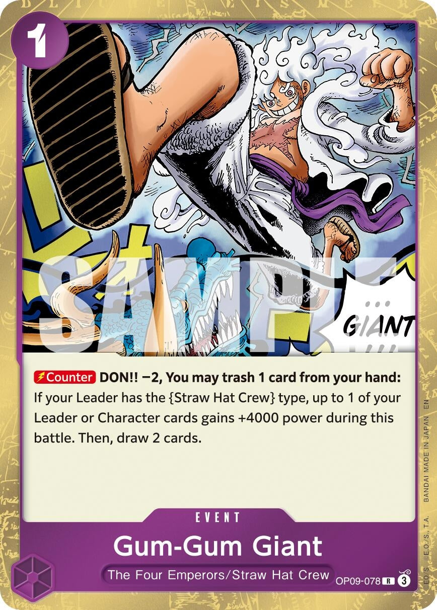 Gum-Gum Giant (Reprint) (OP09-078) (Premium Booster -The Best- Vol. 2) (Foil)