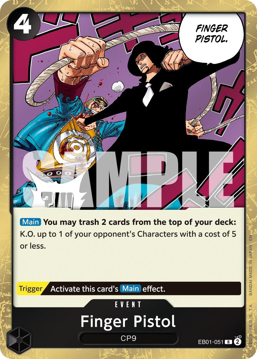 Finger Pistol (Reprint) (EB01-051) (Premium Booster -The Best- Vol. 2) (Foil)