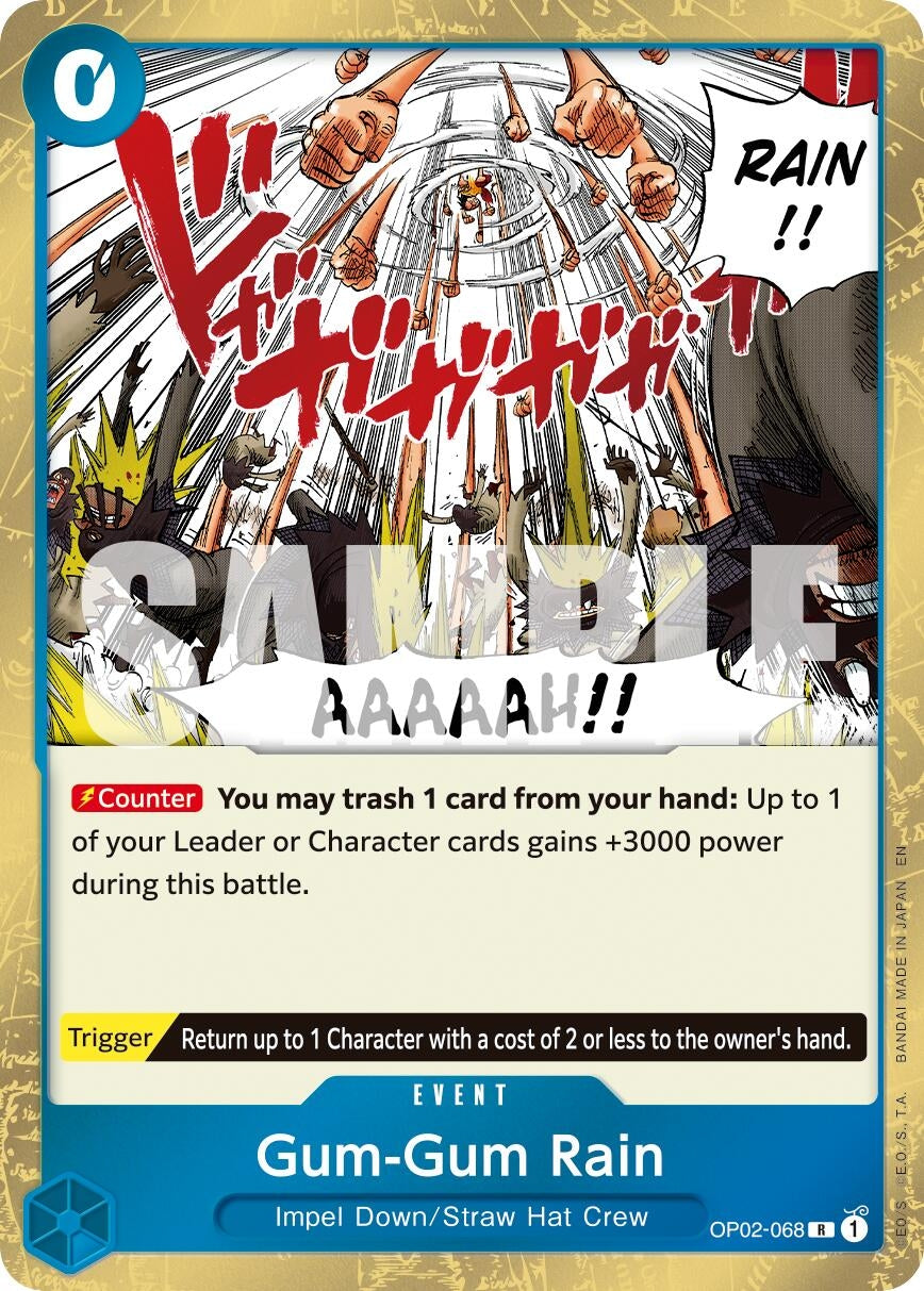 Gum-Gum Rain (Reprint) (OP02-068) (Premium Booster -The Best- Vol. 2) (Foil)