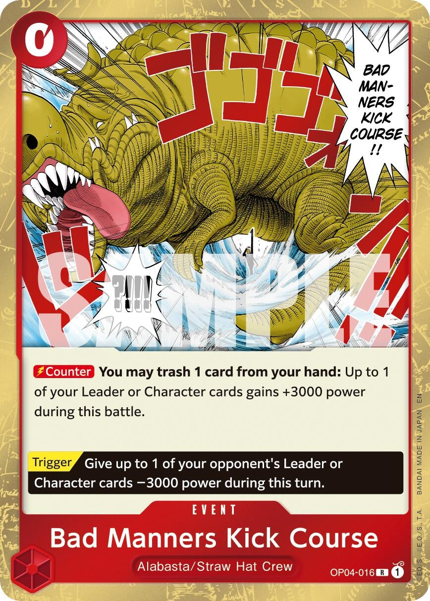 Bad Manners Kick Course (OP04-016) (Premium Booster -The Best- Vol. 2) (Foil)