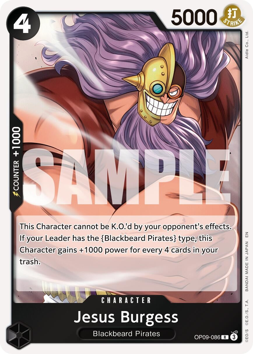 Jesus Burgess (OP09-086) (Premium Booster -The Best- Vol. 2) (Foil)