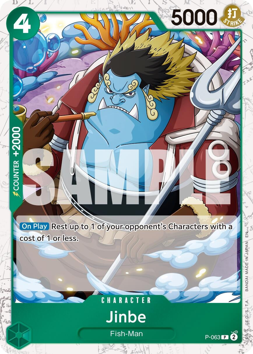 Jinbe - P-063 (Pirate Foil) (P-063) (Premium Booster -The Best- Vol. 2) (Foil)
