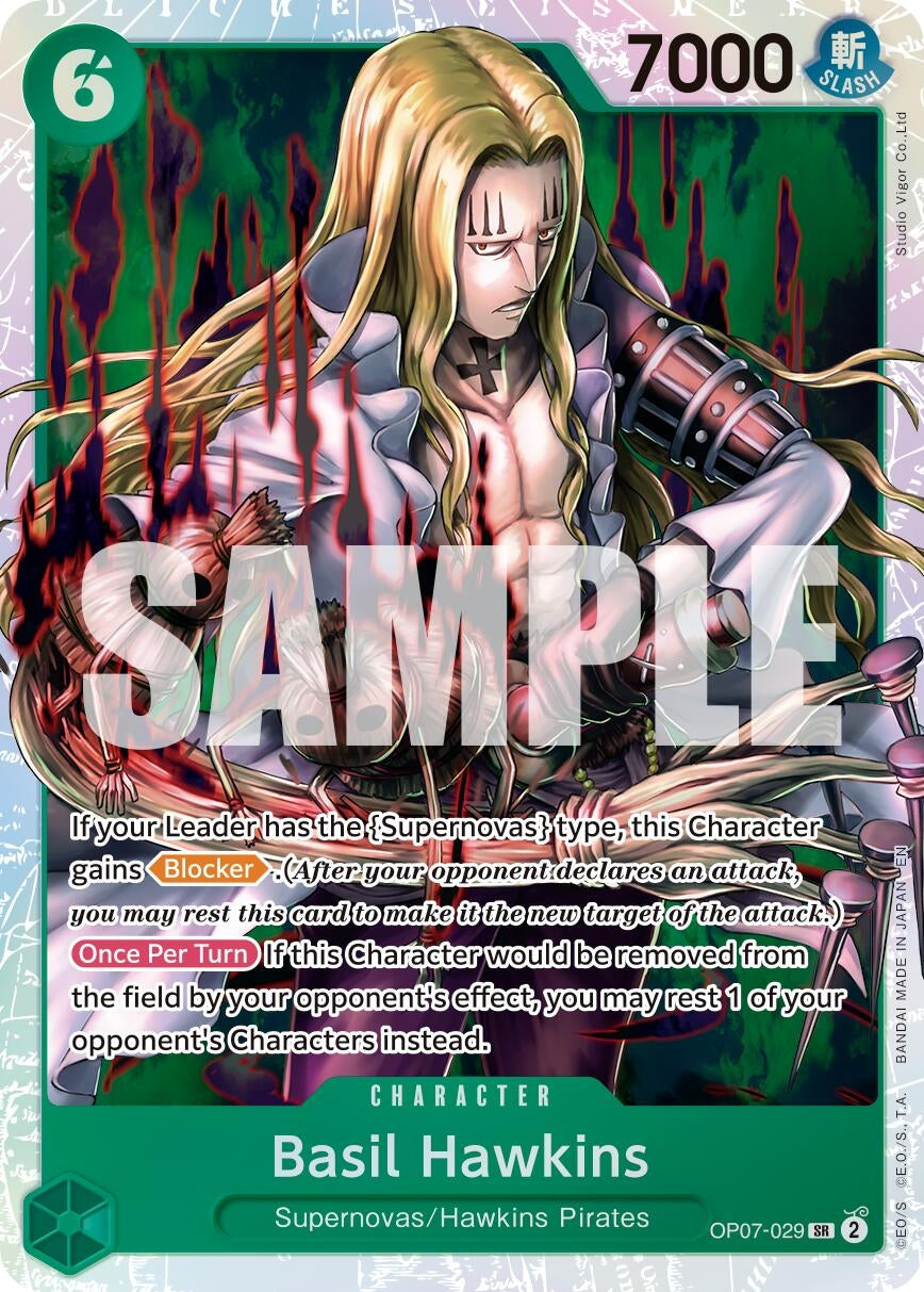 Basil Hawkins - OP07-029 (OP07-029) (Premium Booster -The Best- Vol. 2) (Foil)