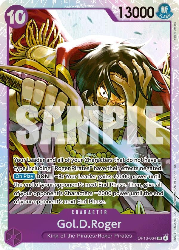 Gol.D.Roger (064) (OP13-064) (Carrying On His Will) (Foil)