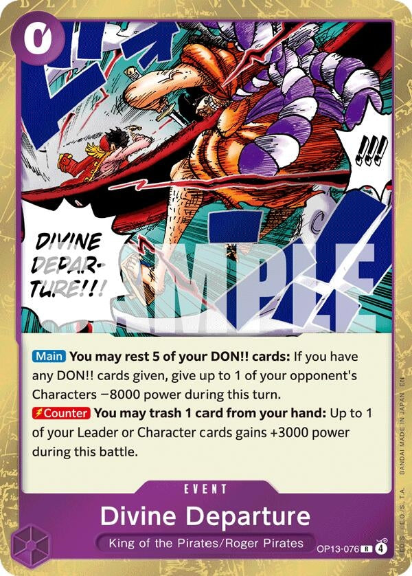 Divine Departure (OP13-076) (Carrying On His Will) (Foil)