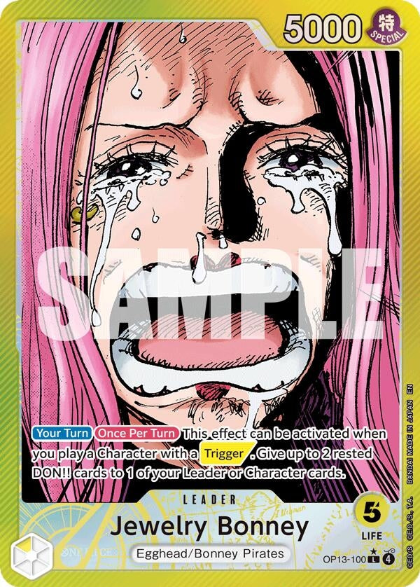 Jewelry Bonney (100) (Alternate Art) (OP13-100) (Carrying On His Will) (Foil)