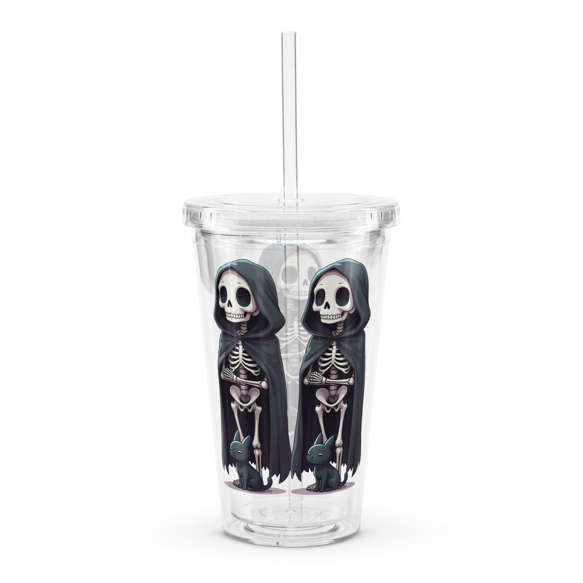 Double Wall Clear Plastic Tumbler