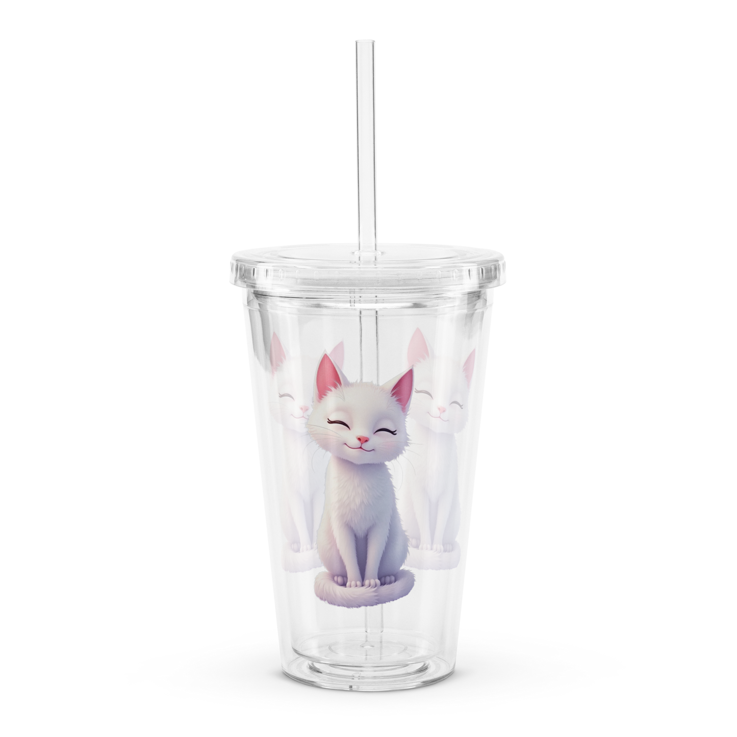 Double Wall Clear Plastic Tumbler