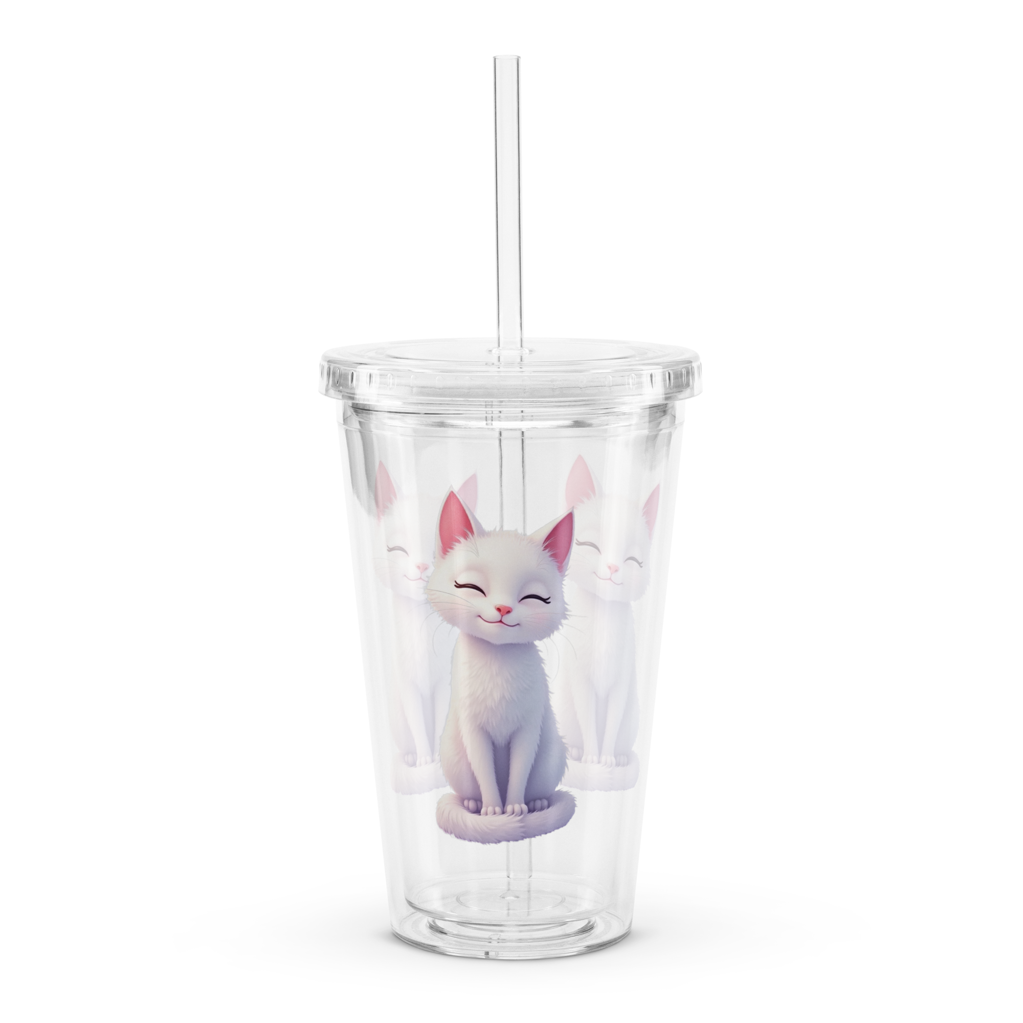 Double Wall Clear Plastic Tumbler