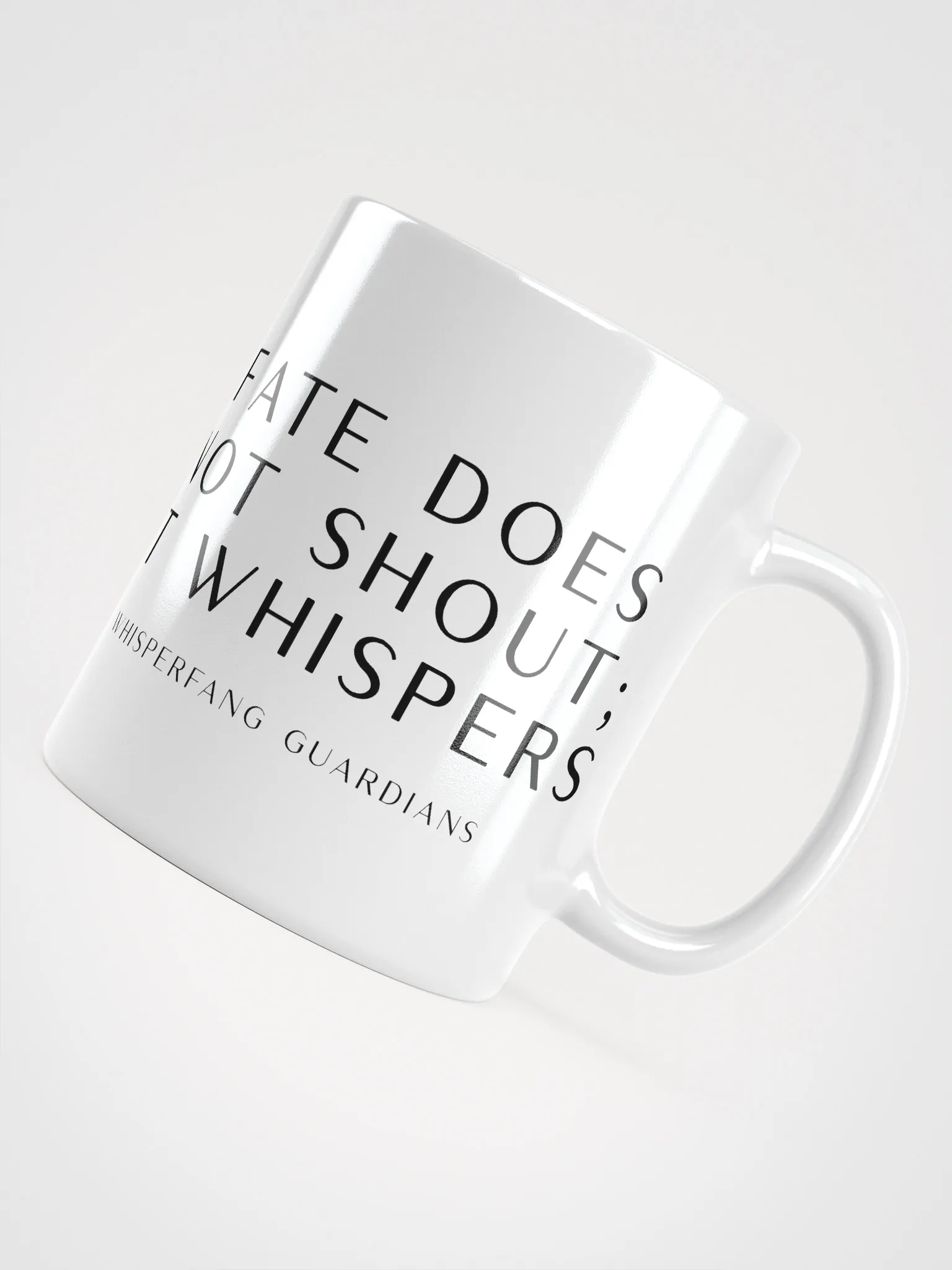 Mug with a cute cat illustration on a white background