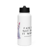 Claudia Stainless Steel Water Bottle with a Straw Lid
