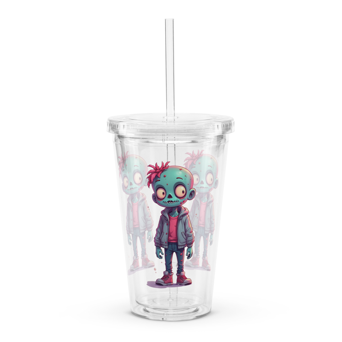 Double Wall Clear Plastic Tumbler