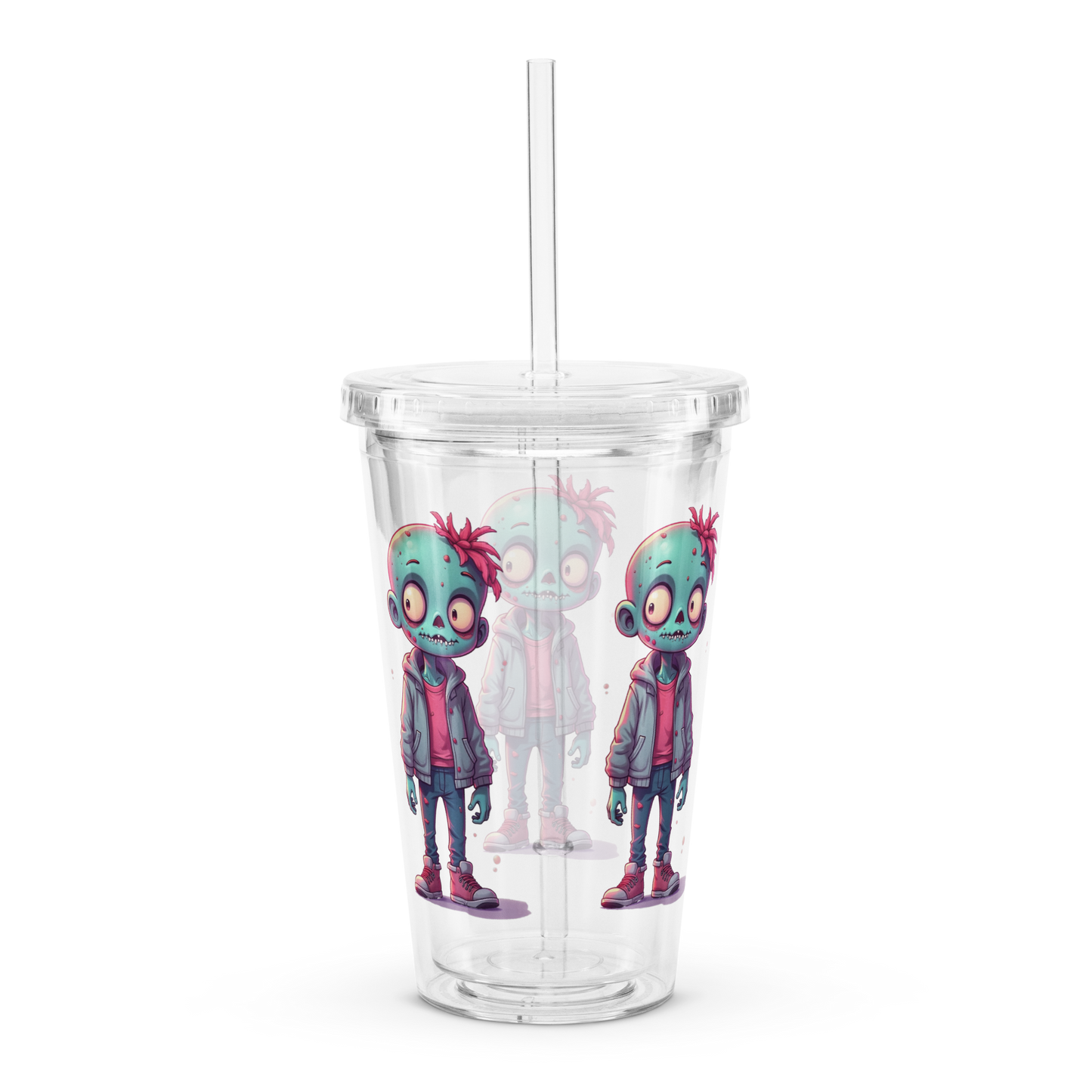 Double Wall Clear Plastic Tumbler