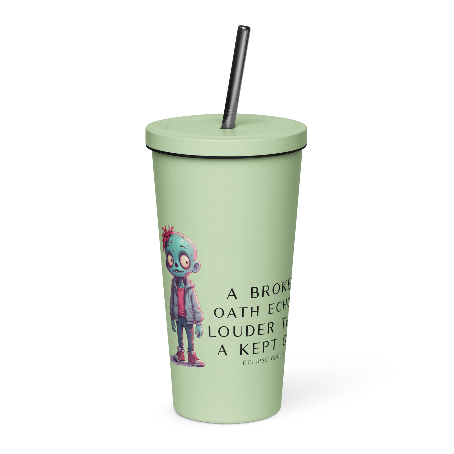 Insulated Tumbler with Straw