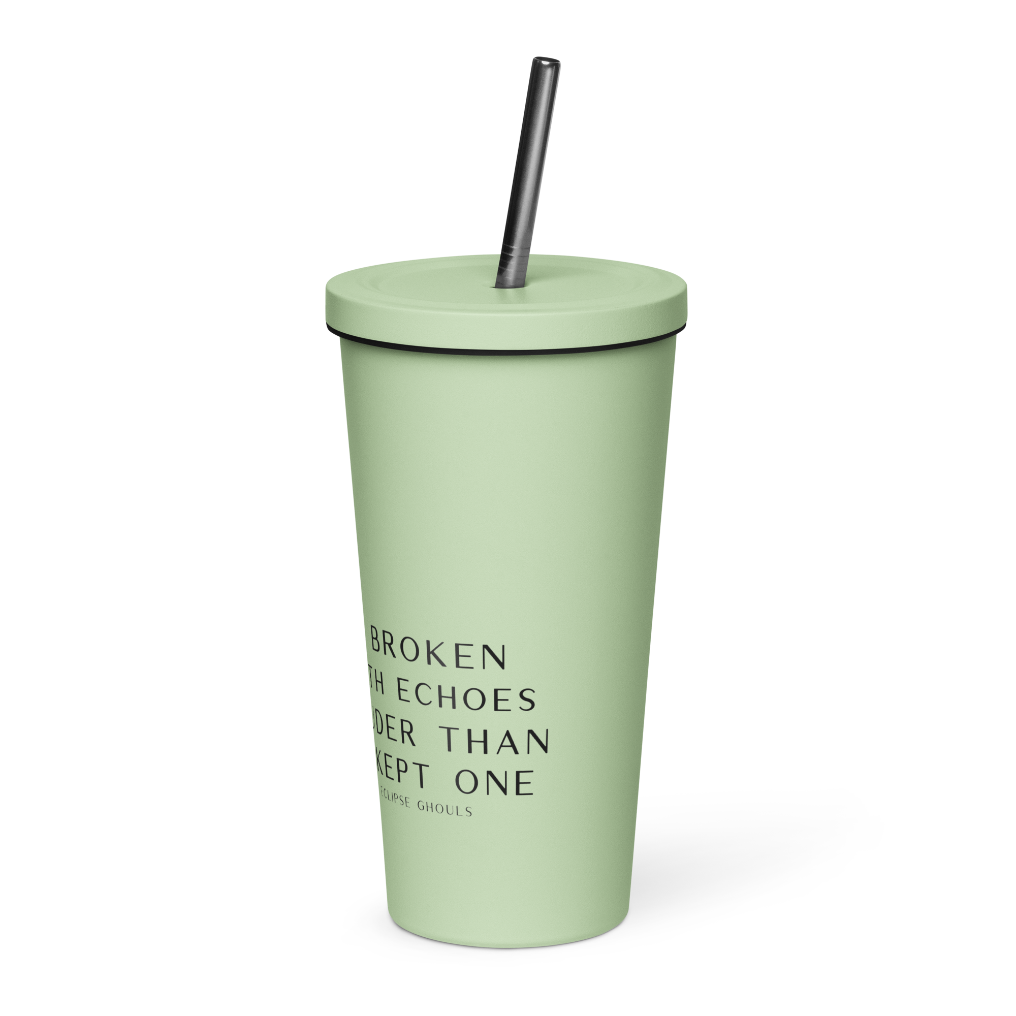 Insulated Tumbler with Straw