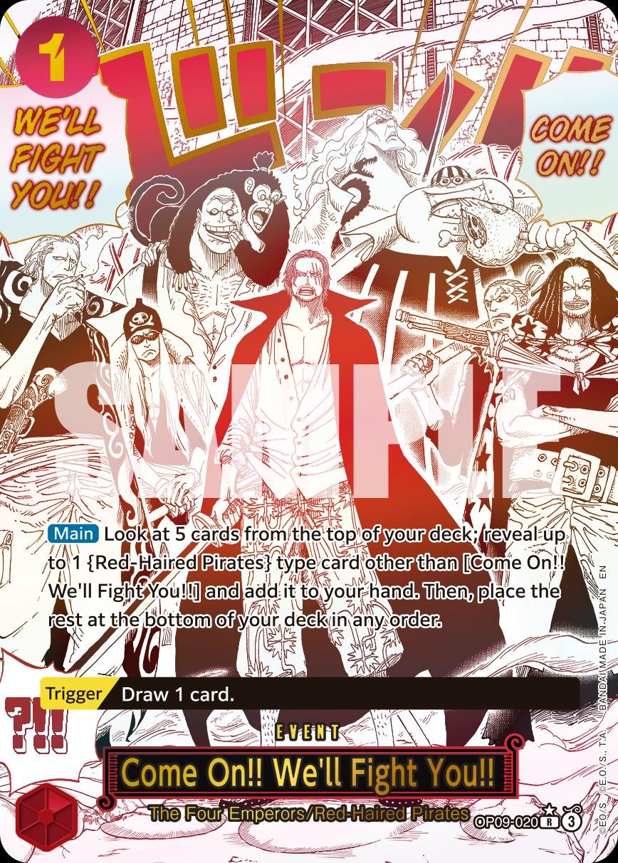 One Piece - Come On!! We'll Fight You!! (Alternate Art) (OP09-020) (Premium Booster -The Best- Vol. 2) (Foil)