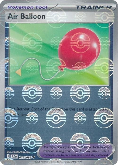 Air Balloon (Poke Ball Pattern) (079/086) (SV: Black Bolt) (Holofoil)