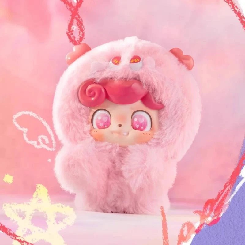 Q.Kid Emotional Hairy Monsters Series Plush Blind Box