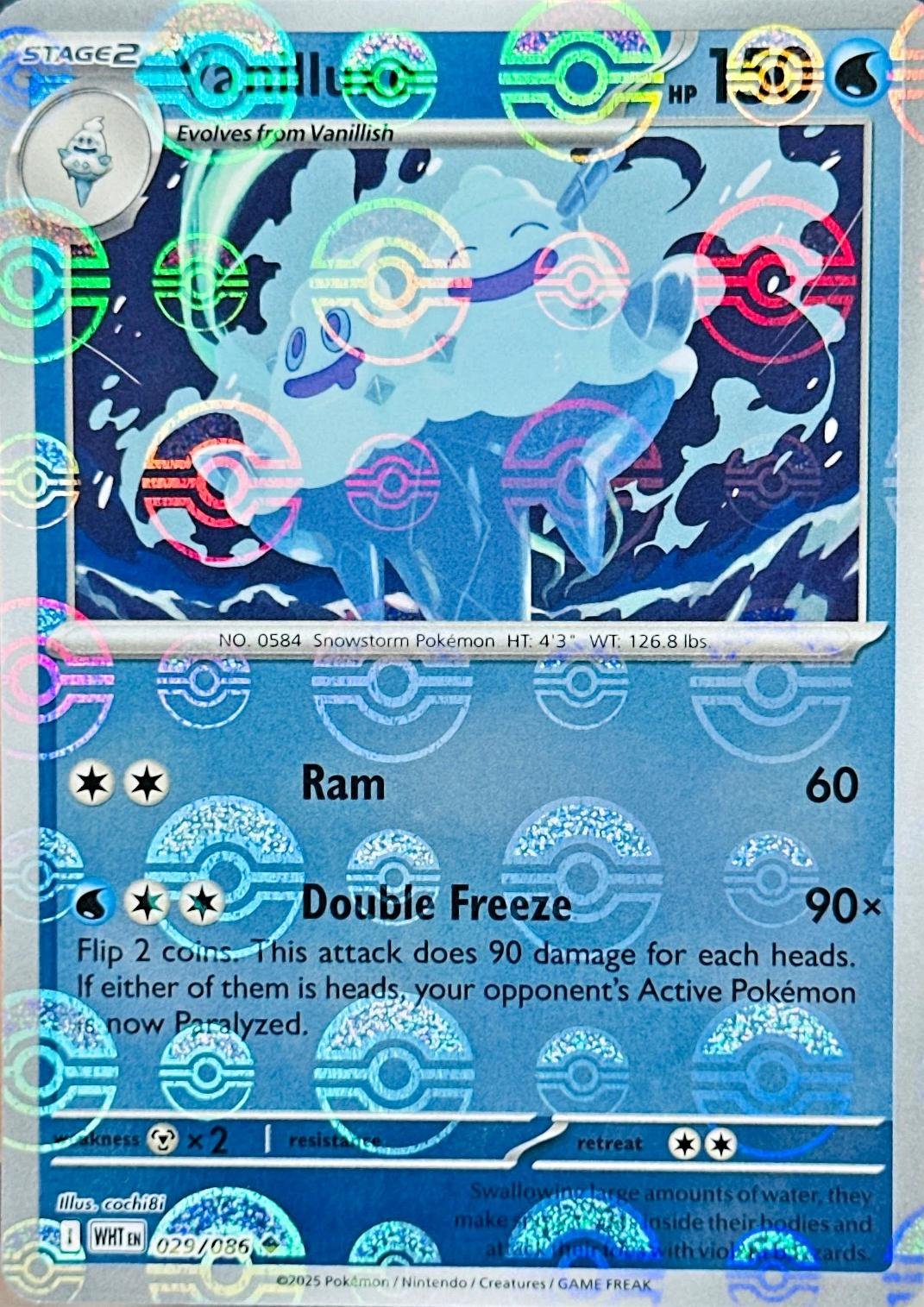 Vanilluxe (Poke Ball Pattern) (029/086) (SV: White Flare) (Holofoil)