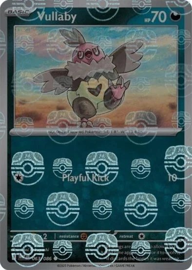 Vullaby (Master Ball Pattern) (063/086) (SV: White Flare) (Holofoil)